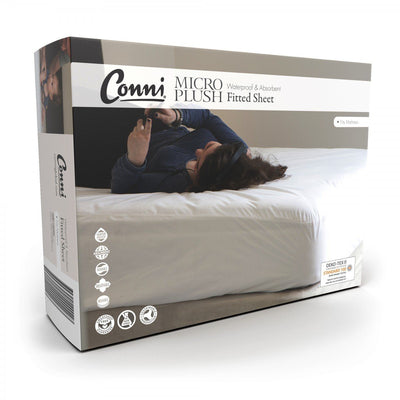Conni Micro Plush Waterproof Mattress Protector Incontinence Bed Wetting single queen