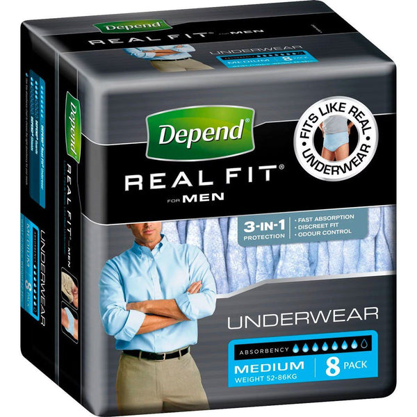 Depend Real Men Underwear (Medium) - Fortis Independence