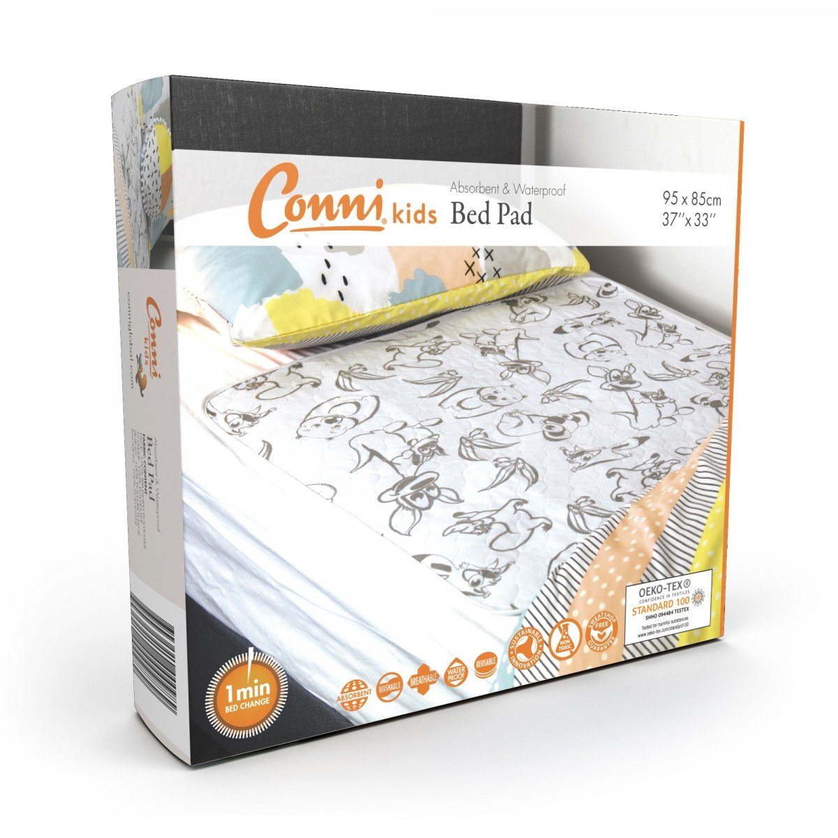 Conni Kids Reusable Bed Pad bed wetting animal prints incontinence