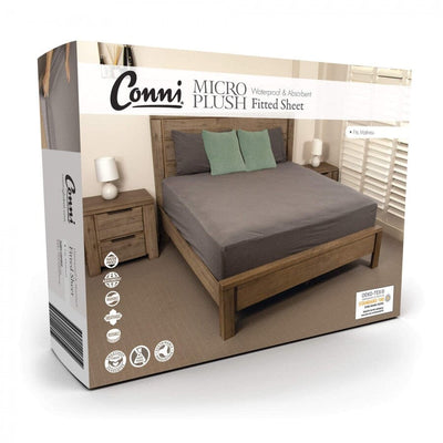 Conni Waterproof Mattress Protector - Charcoal